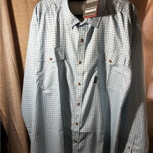 Men's Blue Checkered Shirt